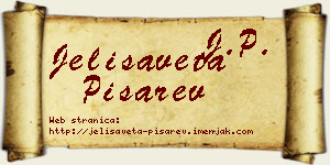 Jelisaveta Pisarev vizit kartica